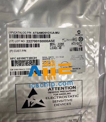 মাইক্রোচিপ CM4 QFN48 256KFlash ট্রে USB IC ইন্টিগ্রেটেড সার্কিট ATSAMD51